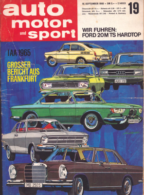 Auto, Motor & Sport 1965 Heft 19