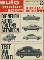 Auto, Motor & Sport 1965 No. 20