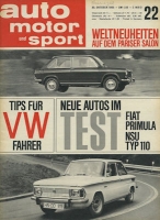 Auto, Motor & Sport 1965 Heft 22