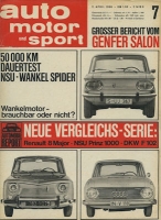 Auto, Motor & Sport 1966 No. 7