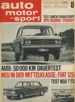 Auto, Motor & Sport 1967 Heft 8