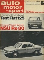 Auto, Motor & Sport 1967 No. 16