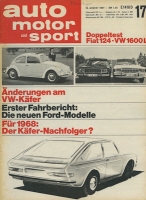 Auto, Motor & Sport 1967 No. 17