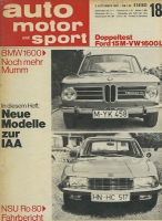 Auto, Motor & Sport 1967 No. 18