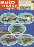 Auto, Motor & Sport 1967 Heft 19