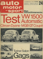 Auto, Motor & Sport 1967 No. 24