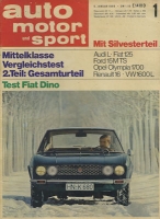 Auto, Motor & Sport 1968 Heft 1