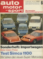 Auto, Motor & Sport 1968 No. 6