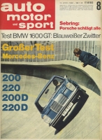 Auto, Motor & Sport 1968 Heft 8