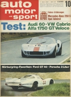 Auto, Motor & Sport 1968 No. 10