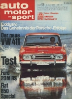 Auto, Motor & Sport 1968 Heft 12