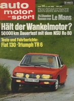 Auto, Motor & Sport 1969 Heft 14