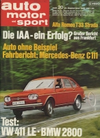 Auto, Motor & Sport 1969 No. 20