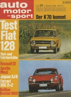 Auto, Motor & Sport 1969 Heft 21