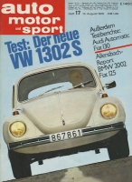 Auto, Motor & Sport 1970 Heft 17