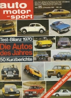 Auto, Motor & Sport 1970 Heft 25