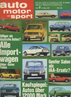Auto, Motor & Sport 1971 Heft 6