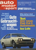 Auto, Motor & Sport 1971 Heft 11