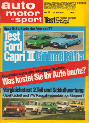 Auto, Motor & Sport 1974 Heft 9