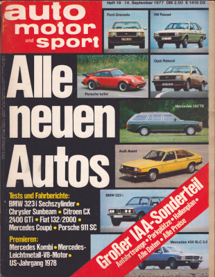 Auto, Motor & Sport 1977 Heft 19