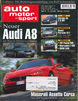 Auto, Motor & Sport 2001 Heft 15
