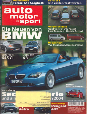 Auto, Motor & Sport 2003 Heft 26
