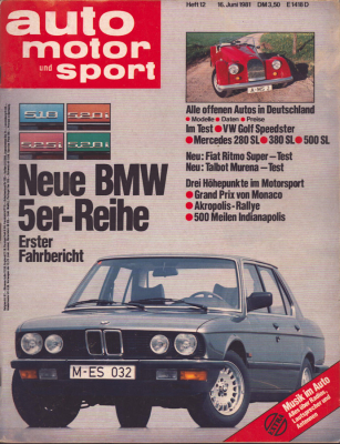 Auto, Motor & Sport 1981 Heft 12