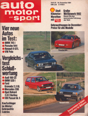 Auto, Motor & Sport 1981 Heft 25