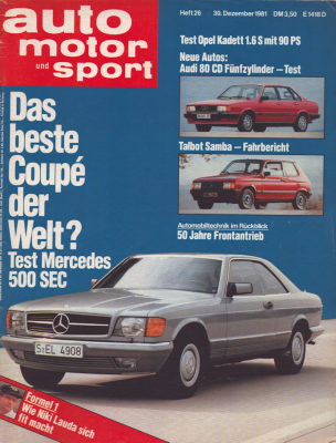 Auto, Motor & Sport 1981 Heft 26