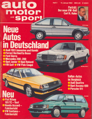 Auto, Motor & Sport 1982 Heft 1
