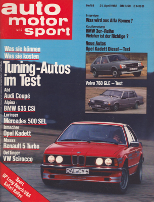 Auto, Motor & Sport 1982 Heft 8