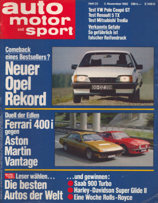 Auto, Motor & Sport 1982 Heft 22
