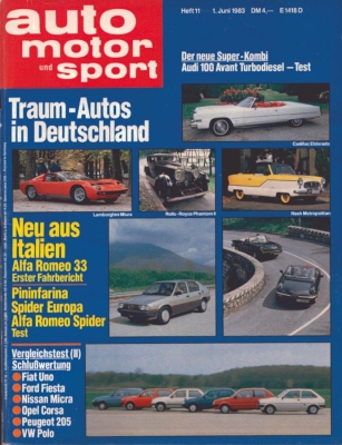 Auto, Motor & Sport 1983 Heft 11
