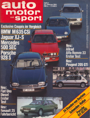 Auto, Motor & Sport 1984 Heft 4