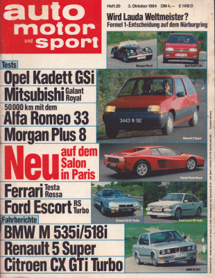 Auto, Motor & Sport 1984 Heft 20