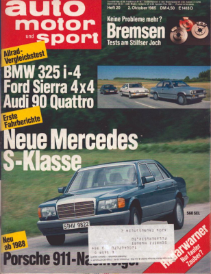 Auto, Motor & Sport 1985 Heft 20