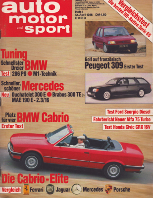 Auto, Motor & Sport 1986 Heft 8