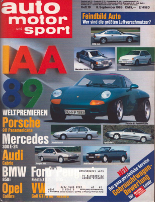 Auto, Motor & Sport 1989 Heft 19