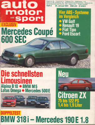 Auto, Motor & Sport 1991 Heft 3