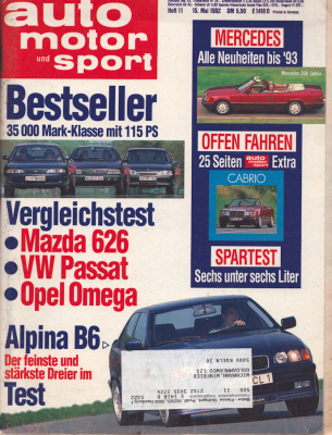 Auto, Motor & Sport 1992 Heft 11