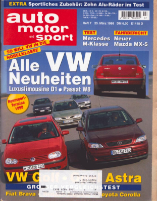 Auto, Motor & Sport 1998 Heft 7