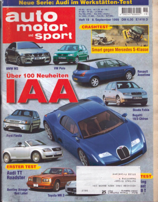 Auto, Motor & Sport 1999 Heft 19