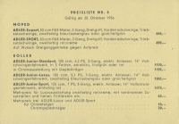 Preview: Adler Preisliste 10.1956