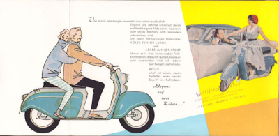 Adler Junior Luxus Prospekt ca. 1957