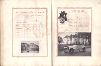 Adler Automobile Katalog 1914