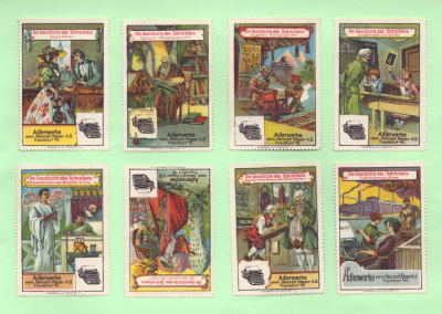 Adler 8 Werbe-Briefmarken ca. 1920