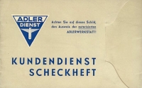 Adler Kundendienstheft 8.1932