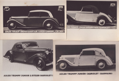 Preview: Adler Trumpf Junior Werksfotos 1930er Jahre