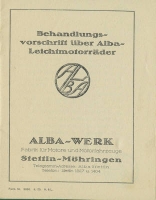 Alba Leichtmotorrad owner`s manual 6.1923