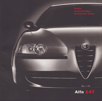 Alfa-Romeo 147 Preisliste 6.2003